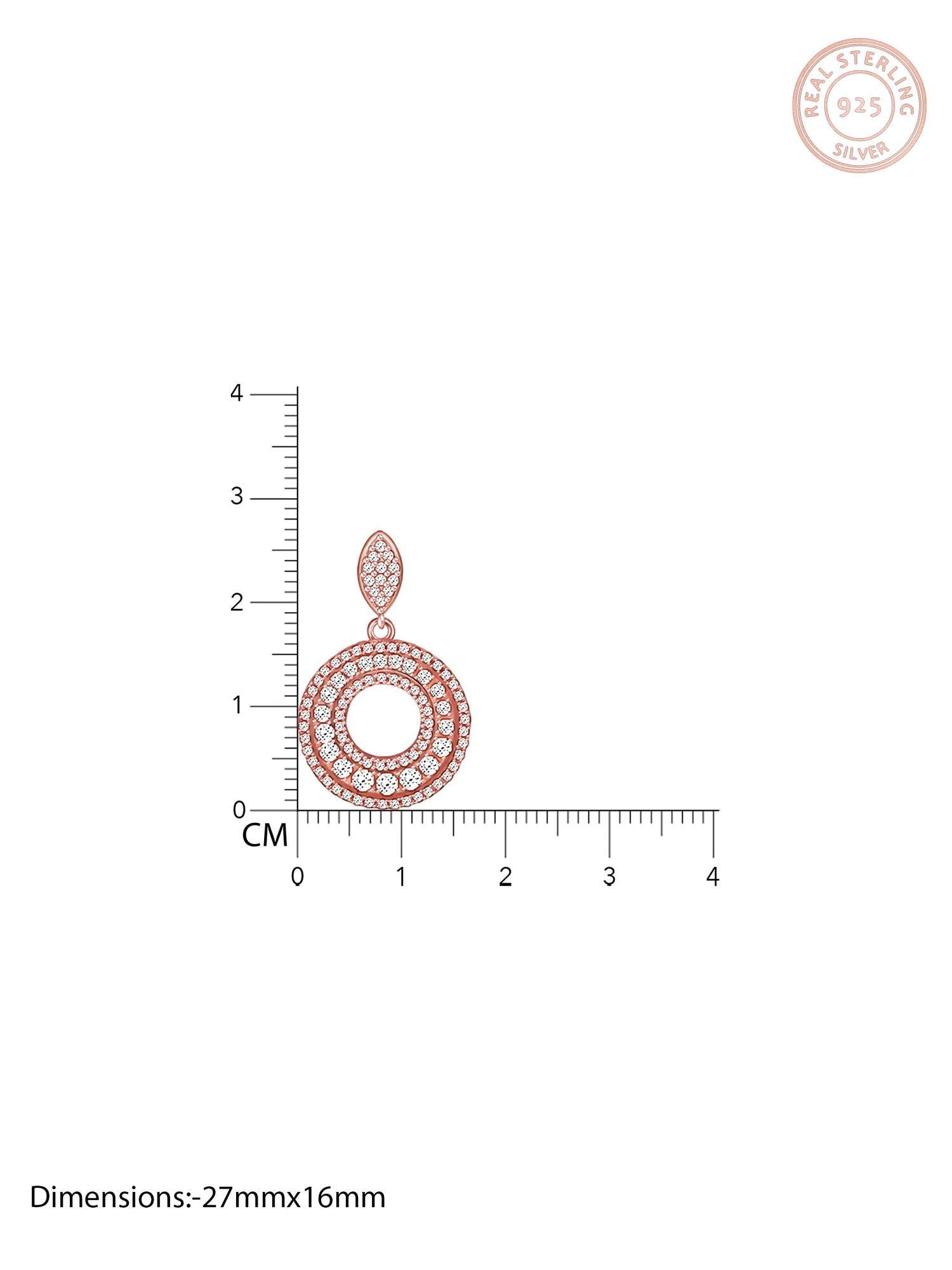 Rose Gold Classic Earrings