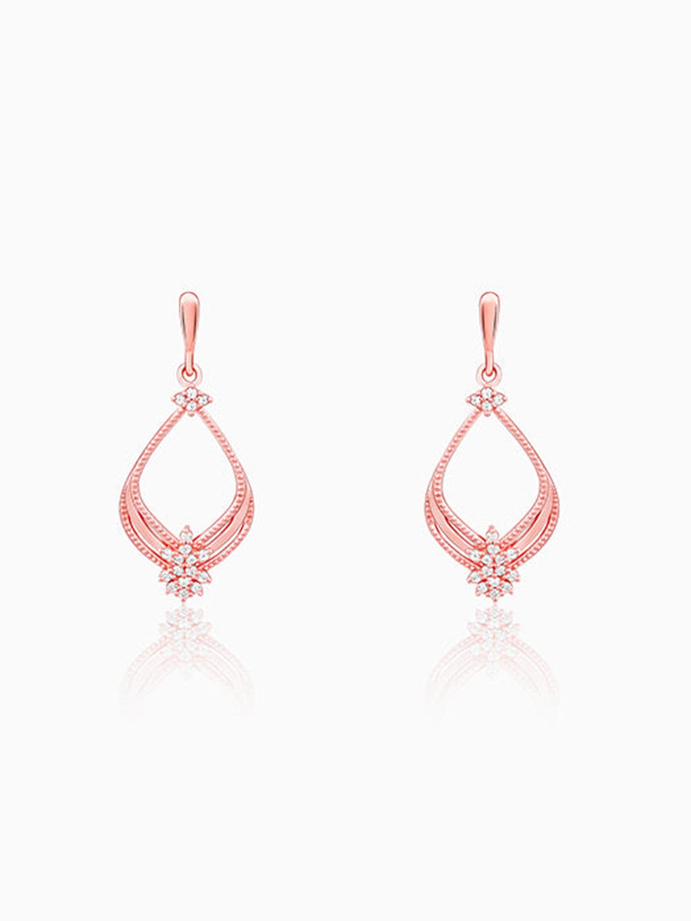 Rose Gold Princess Earrings