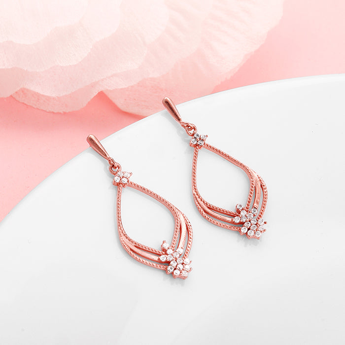 Rose Gold Princess Earrings Women Earrings – GIVA