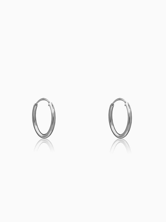 Silver Classic Hoop Earrings