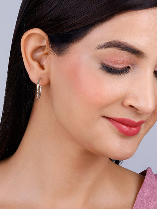 Silver Classic Hoop Earrings