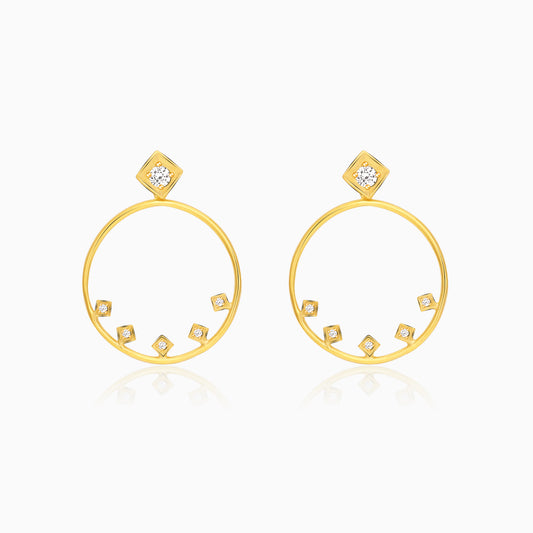 Golden Glam Hoop Earrings