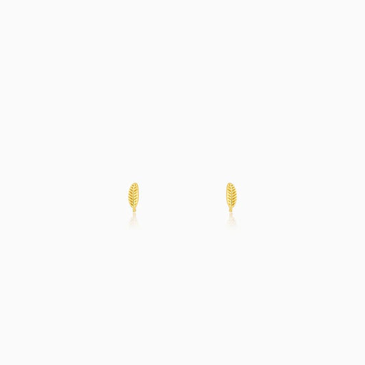 Golden Alluring Stud Earrings
