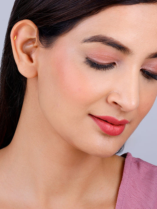 Golden Alluring Stud Earrings