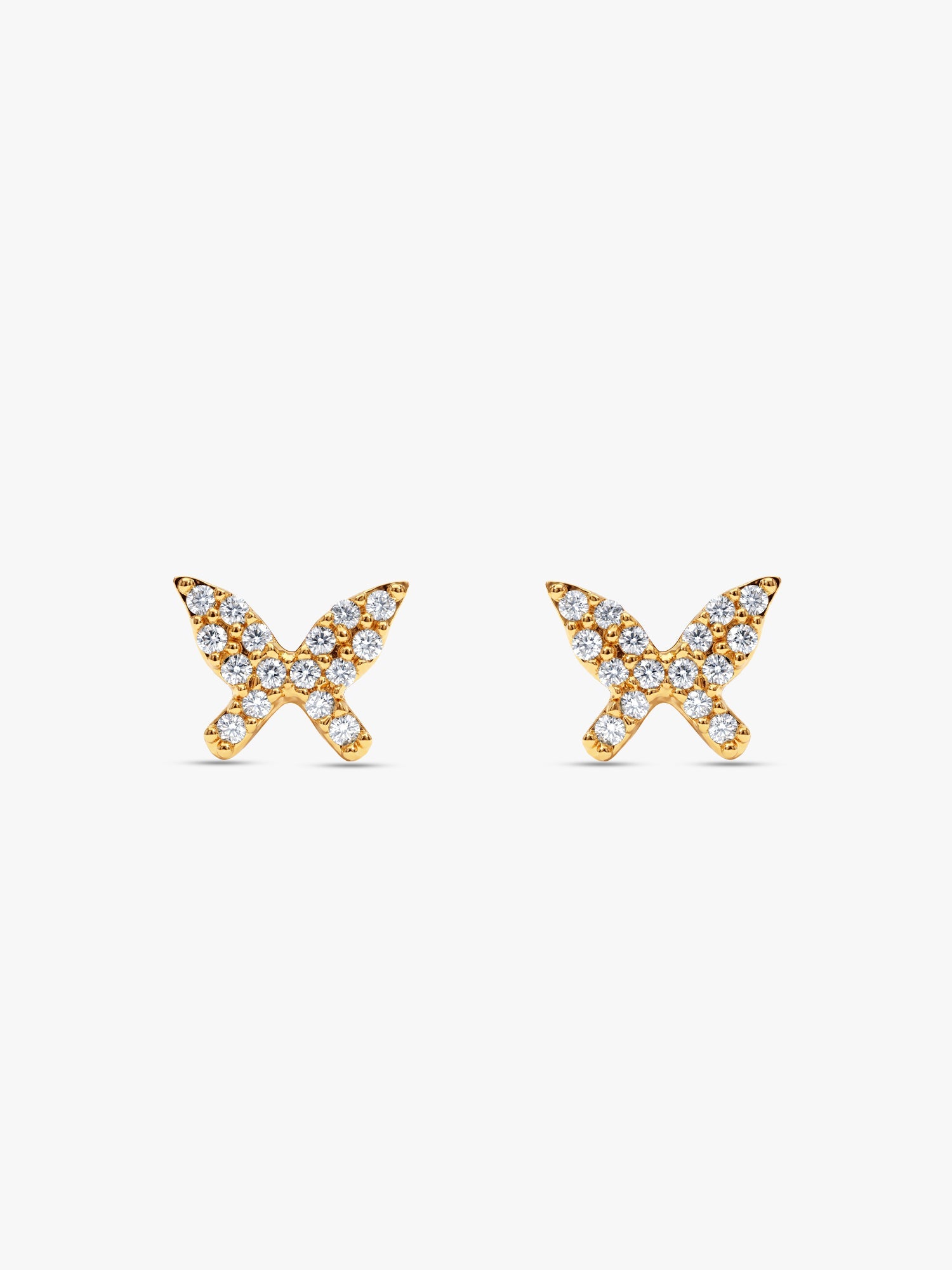 Golden Butterfly Tiny Studded Affair Earrings