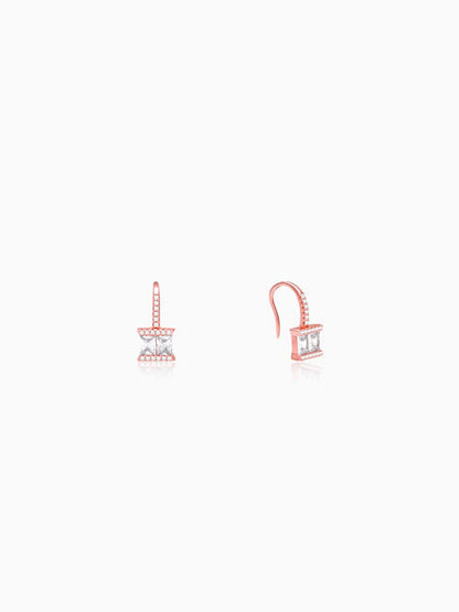 Rose Gold Sugar Crystal Earring