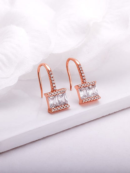 Rose Gold Sugar Crystal Earring