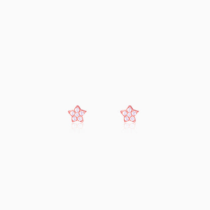Rose Gold Star Constellation Earrings