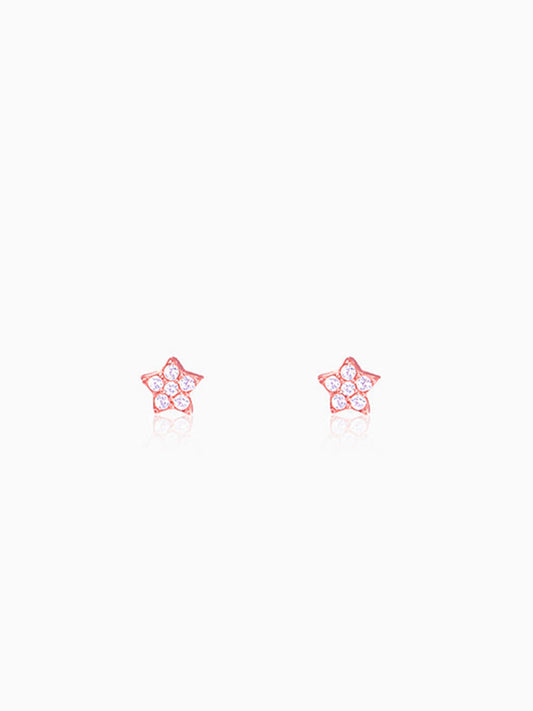 Rose Gold Star Constellation Earrings