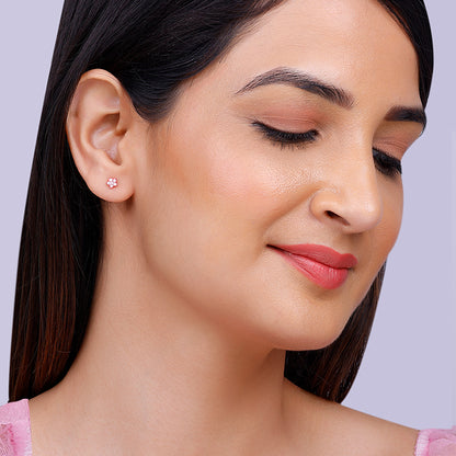 Rose Gold Star Constellation Earrings