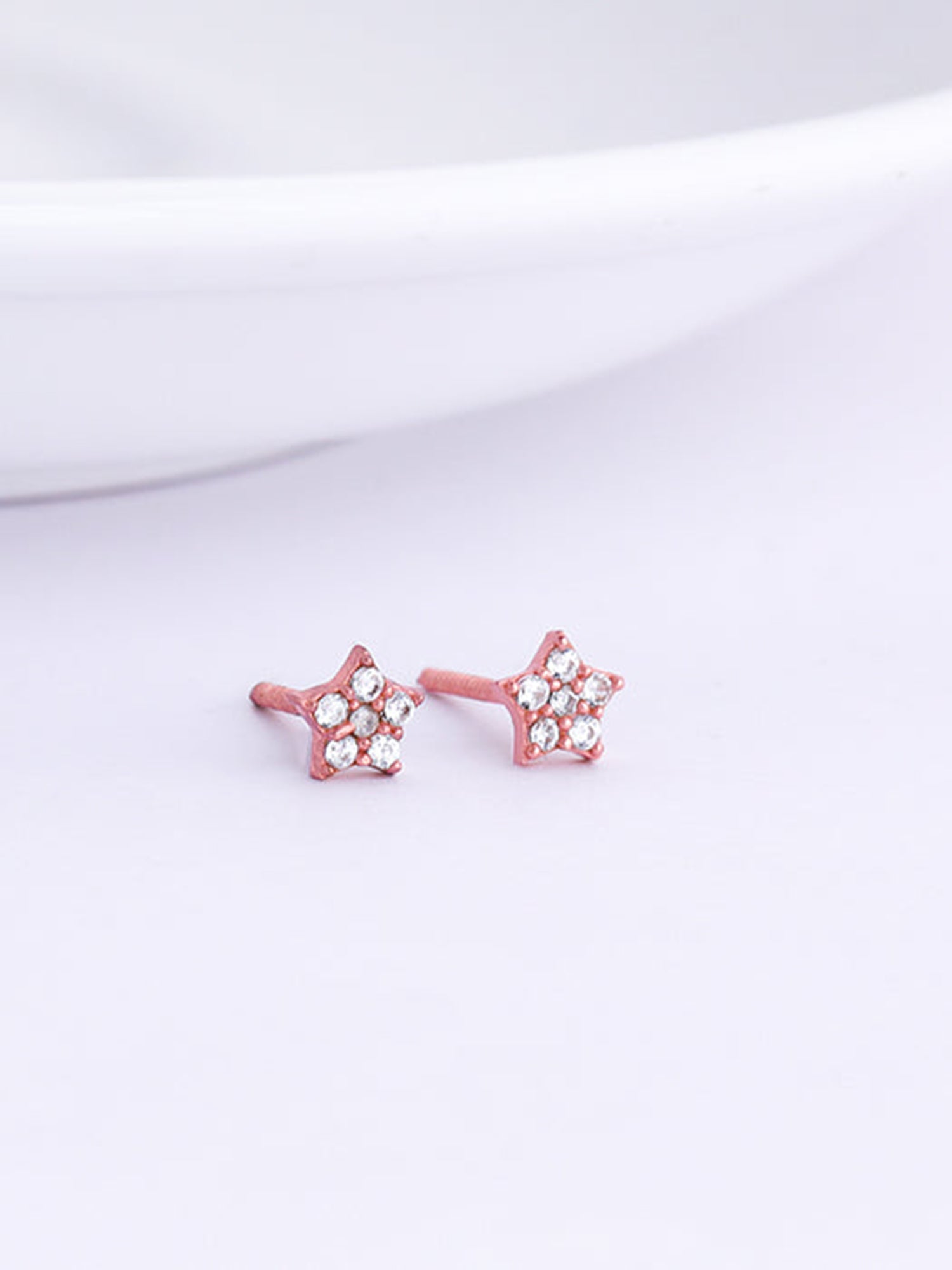 Rose Gold Star Constellation Earrings
