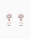 Rose Gold Floral Earrings