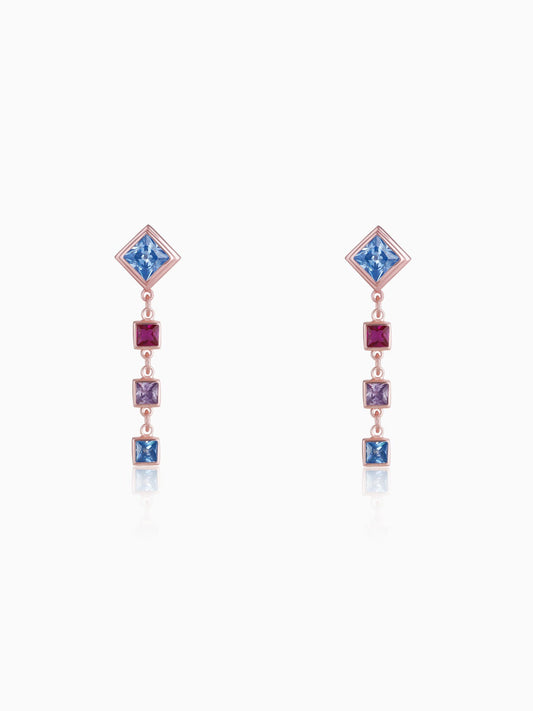 Rose Gold Flying Colours Earrings