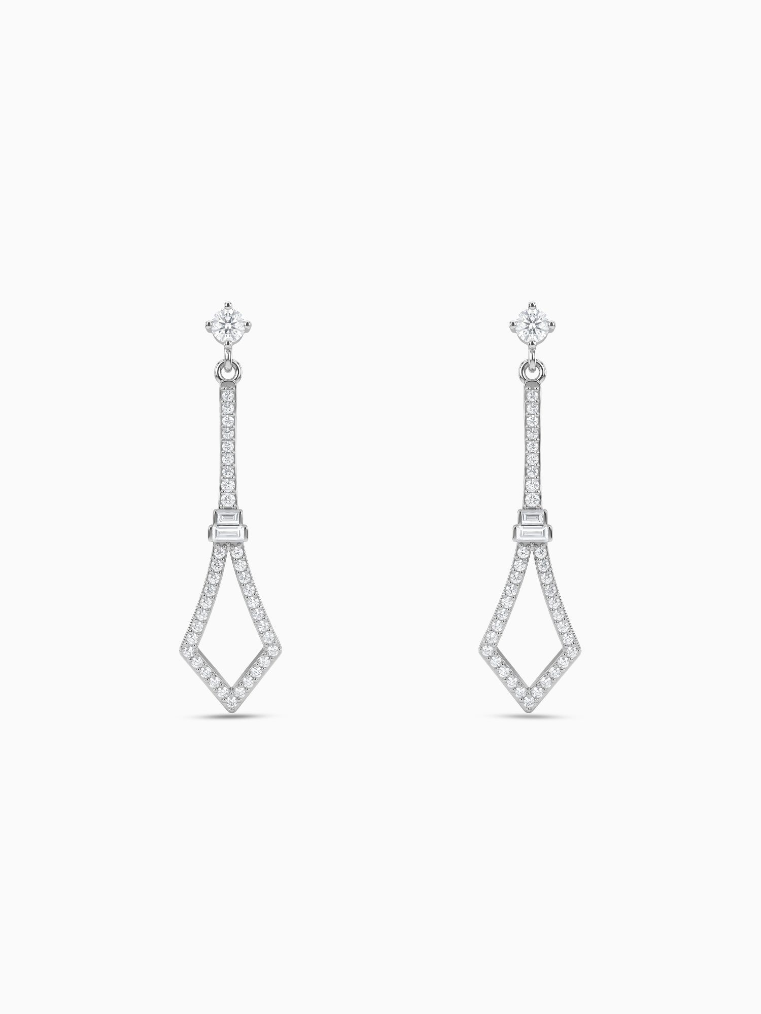 Silver Spear Dangler Earrings