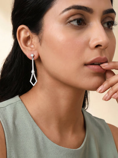 Silver Spear Dangler Earrings