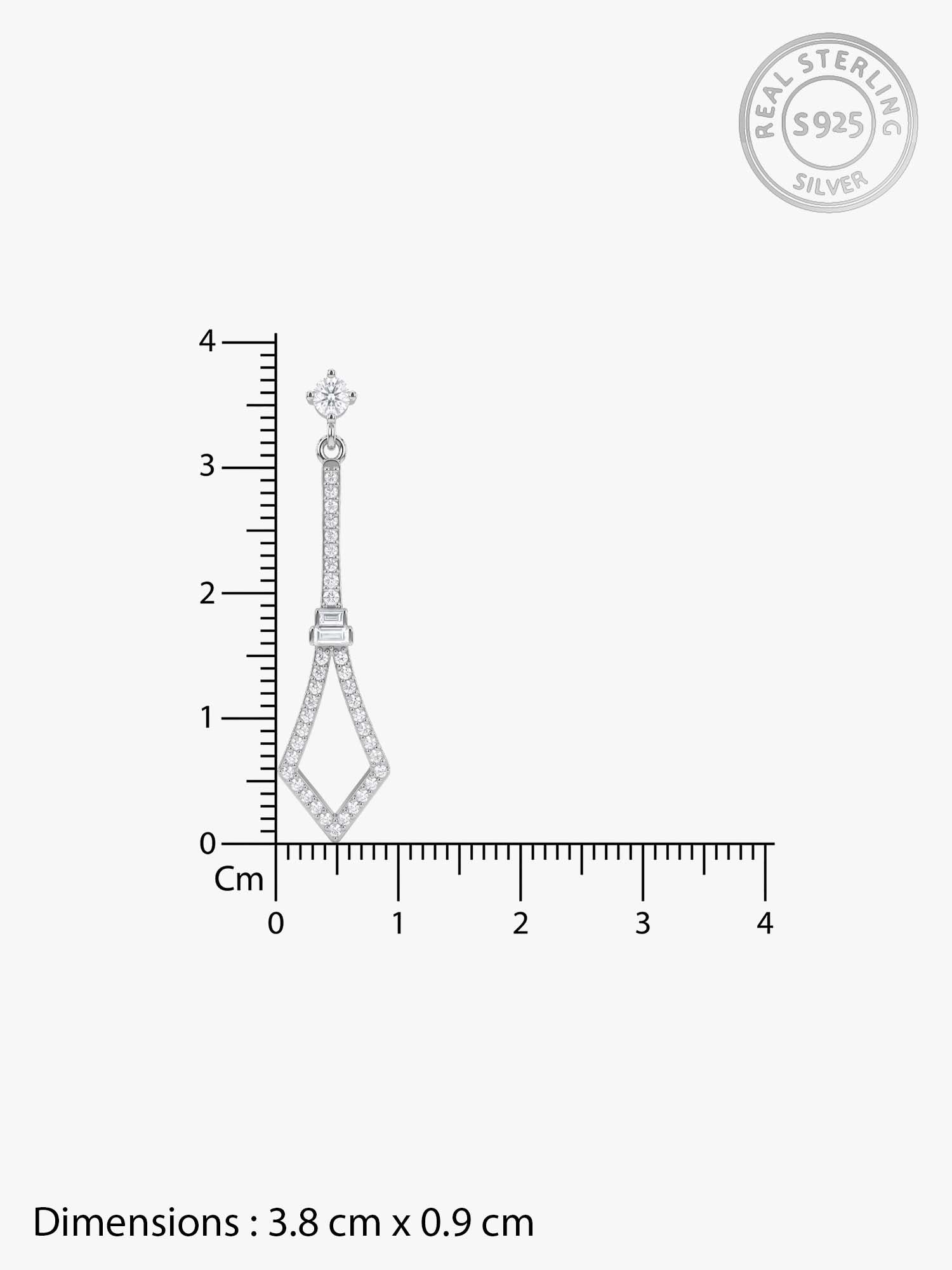 Silver Spear Dangler Earrings