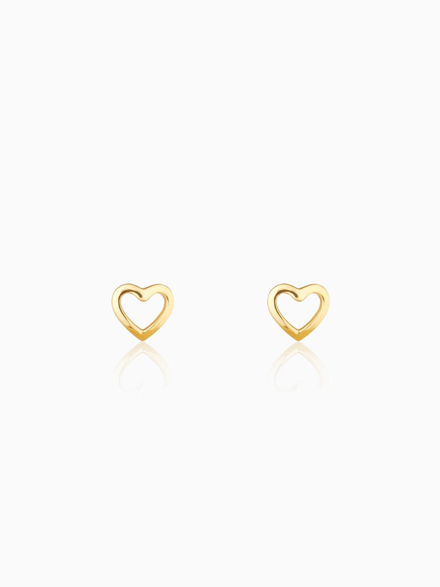 Golden Charming Love Studs
