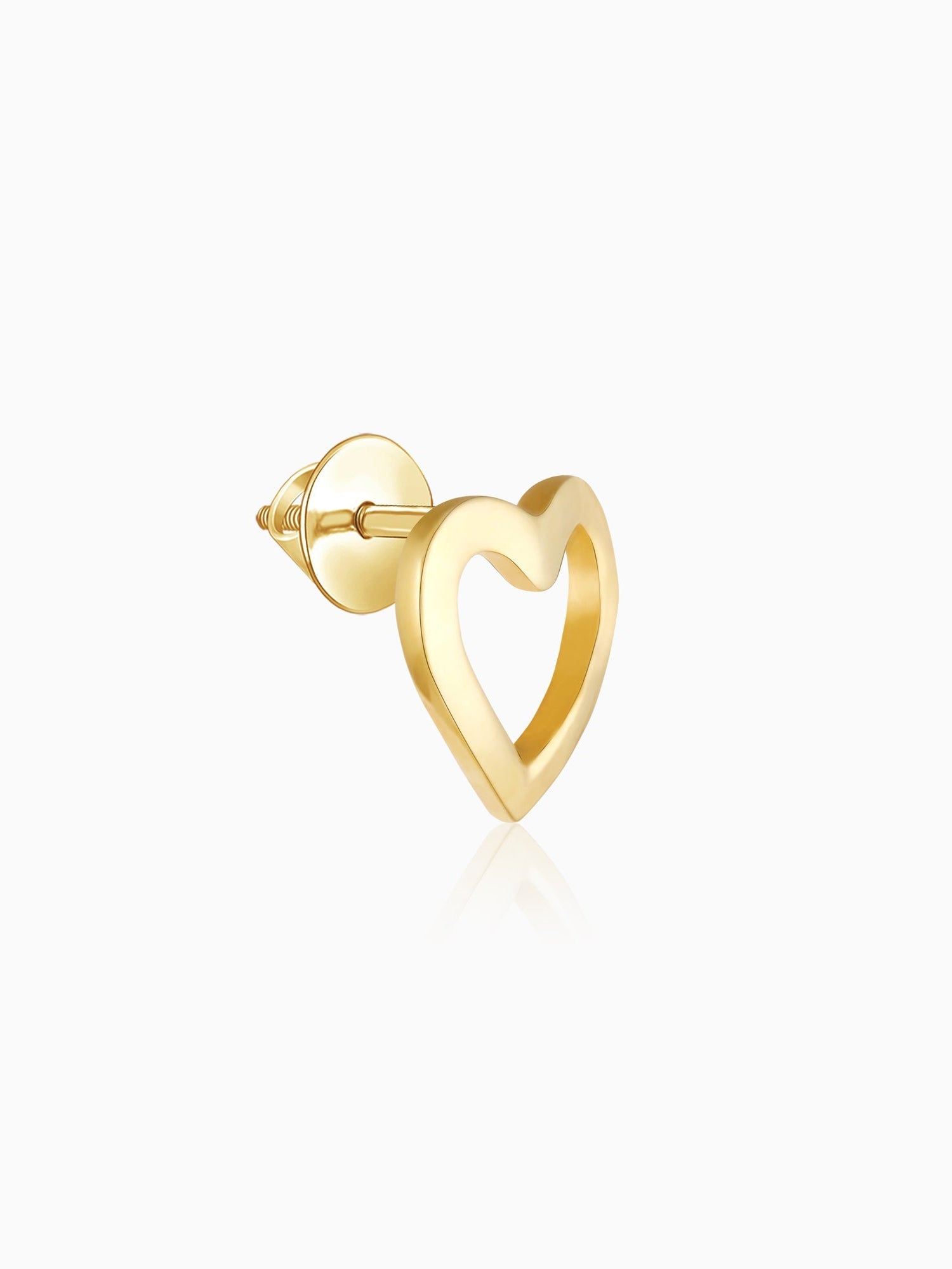 Golden Charming Love Studs