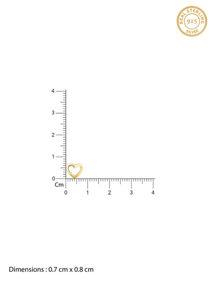 Golden Charming Love Studs