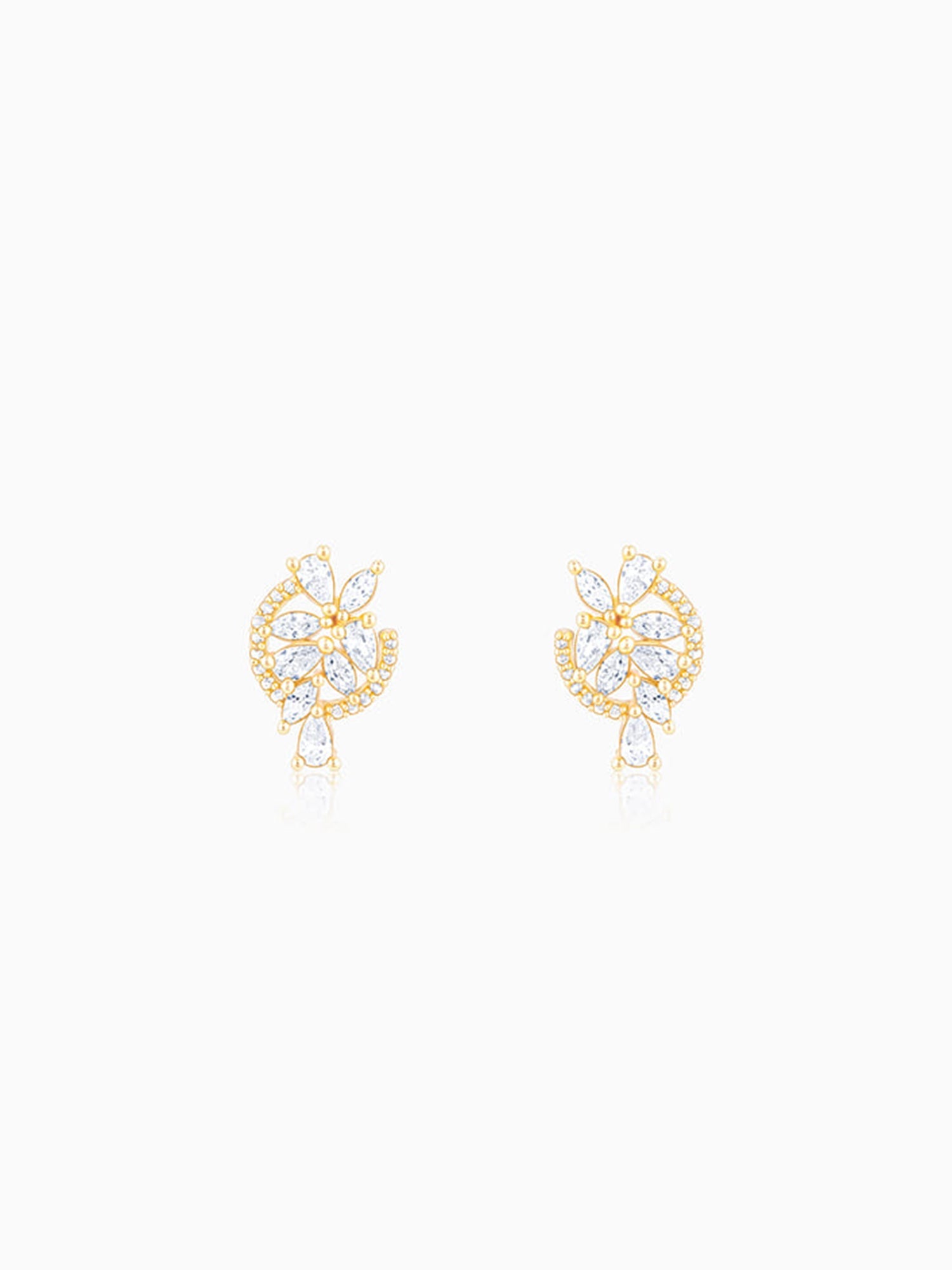 The White Periwinkle Earrings