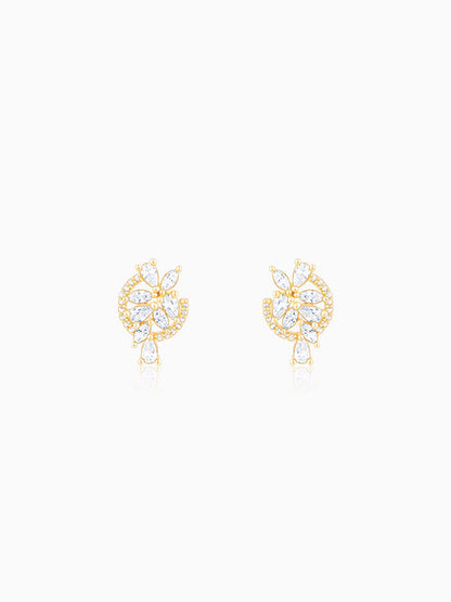 The White Periwinkle Earrings
