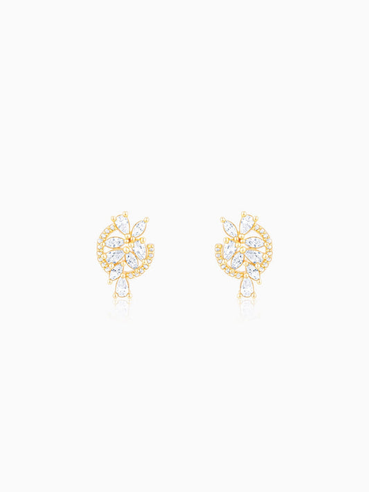 The White Periwinkle Earrings