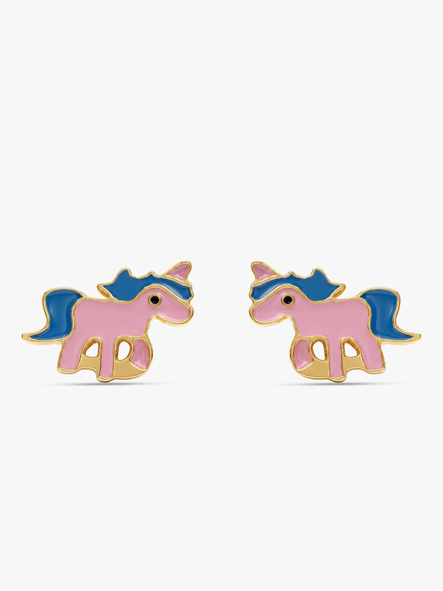 Golden Pie Unicorn Kids Earrings (4-12 yrs)