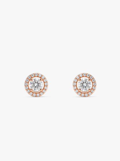Rose Gold Seeking Solace Stud Earrings