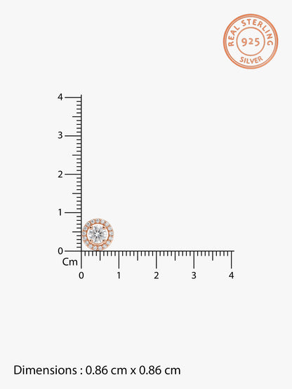 Rose Gold Seeking Solace Stud Earrings