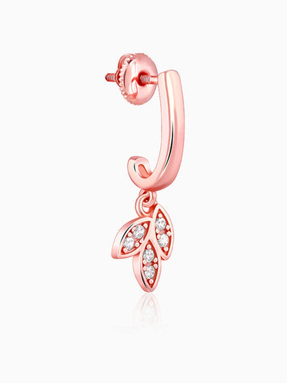 Gold Petal Trio Hoop Earrings