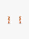Rose Gold Infinite Loop Earrings