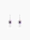 Silver Shining Crescent Earrings