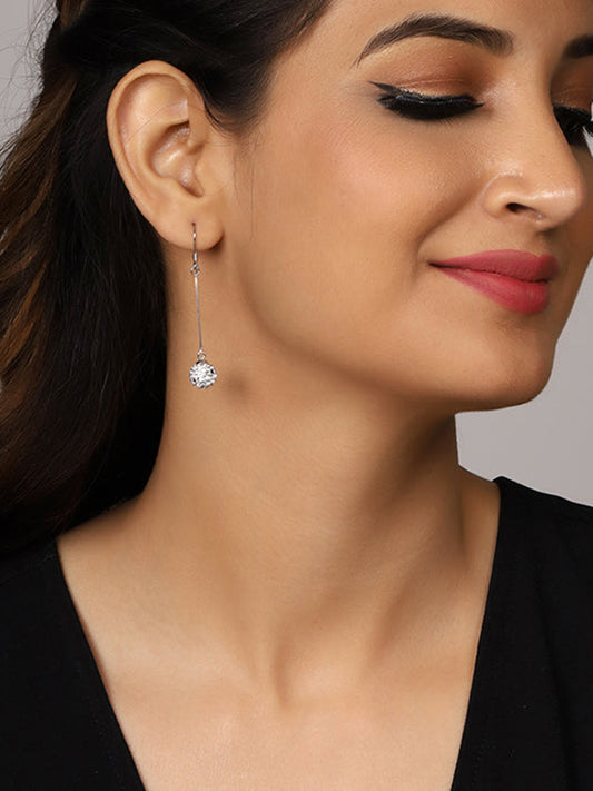 Silver Queen of The Night Dangler Earrings