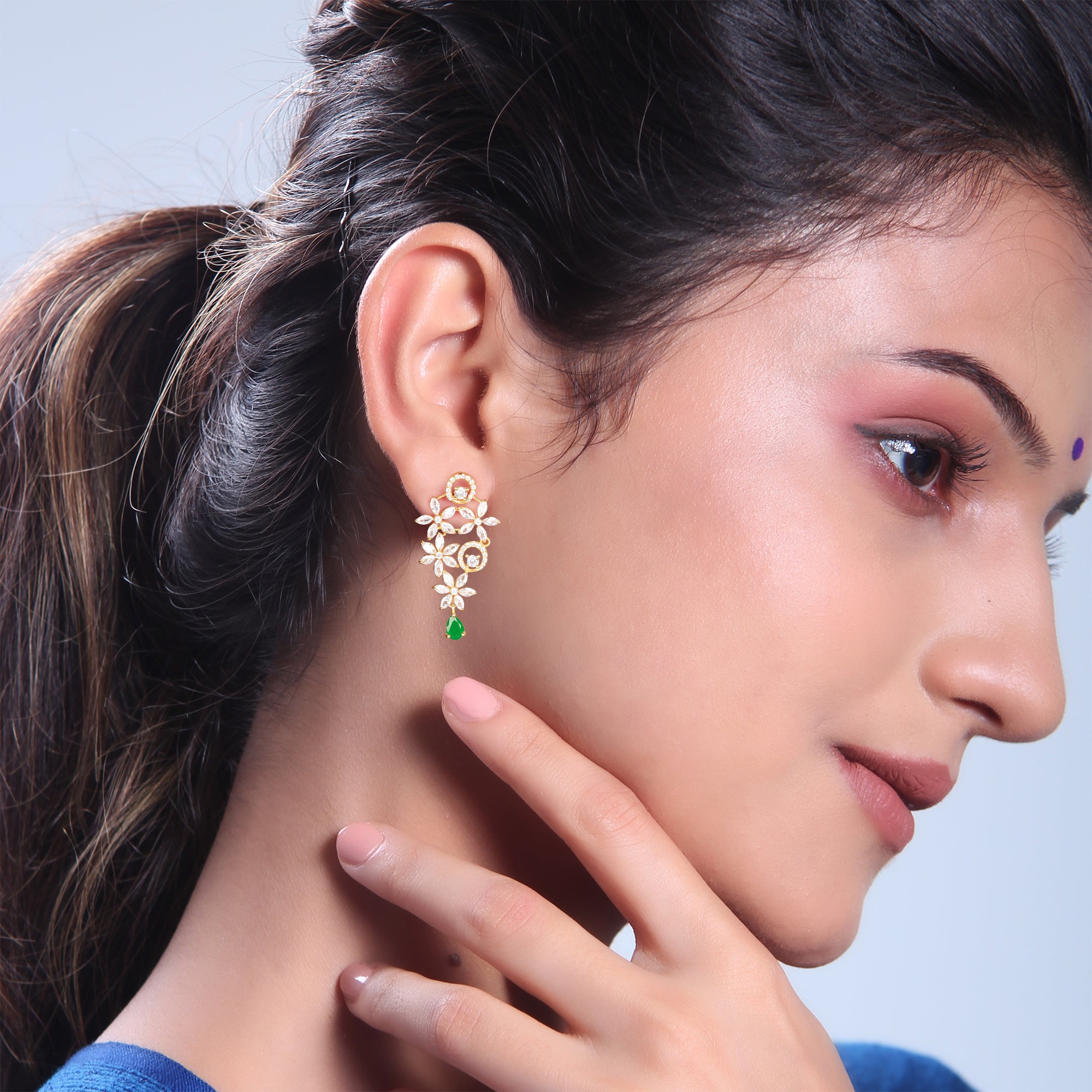 Golden Sweet Jasmine Earrings - view 3