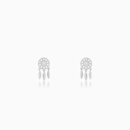 Silver Dreamcatcher Earrings
