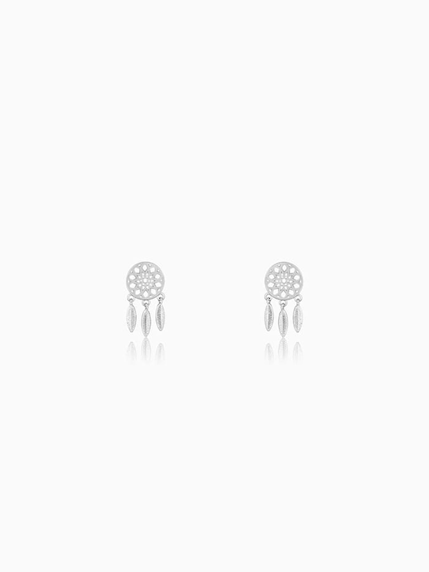 Silver Dreamcatcher Earrings