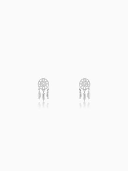 Silver Dreamcatcher Earrings