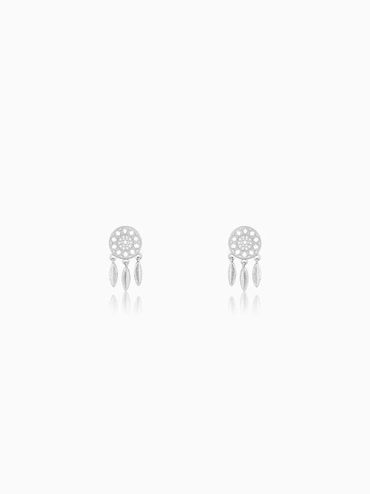 Silver Dreamcatcher Earrings