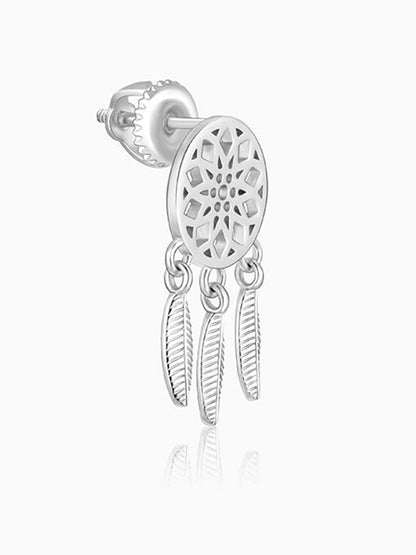 Silver Dreamcatcher Earrings