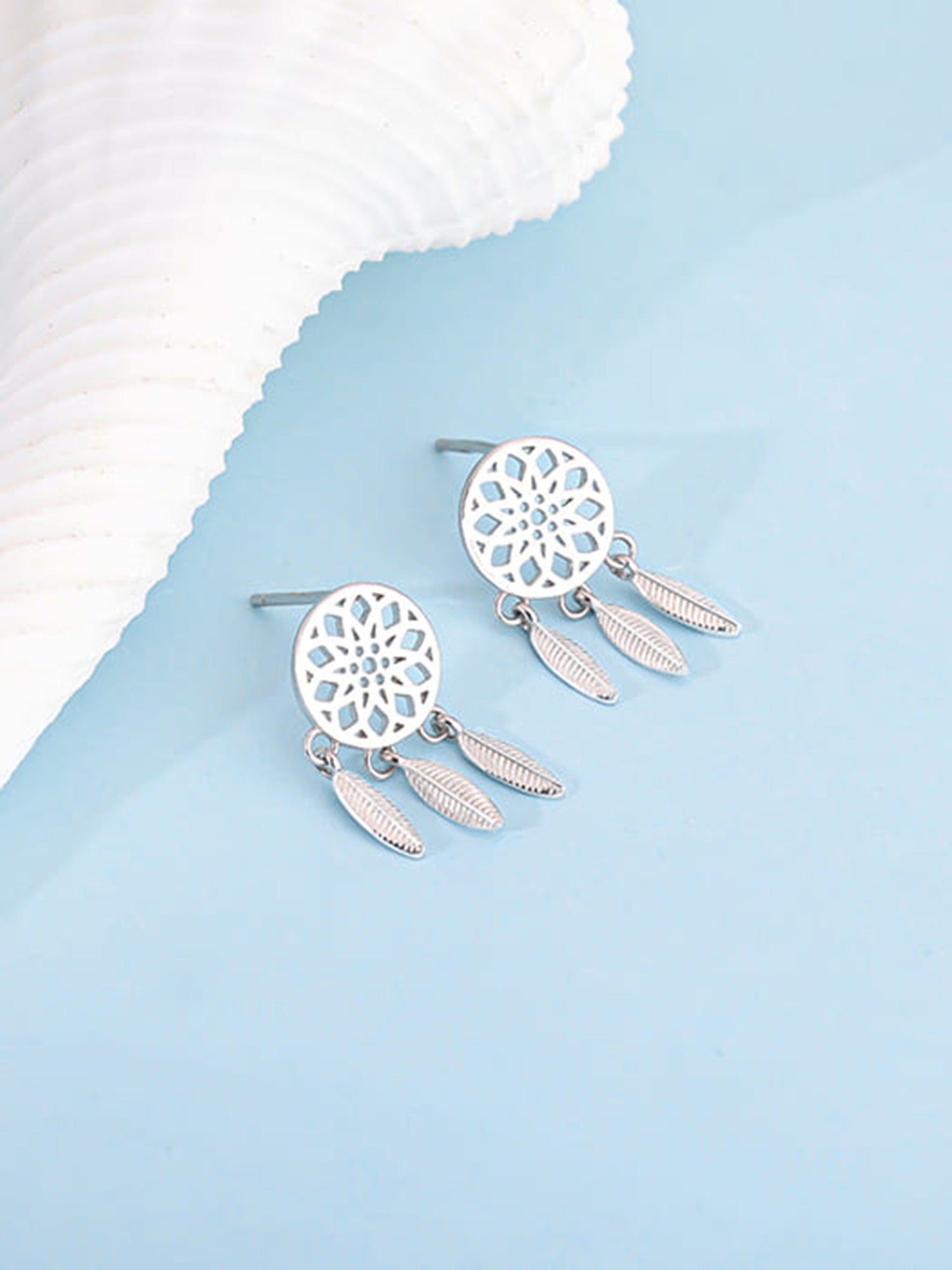 Silver Dreamcatcher Earrings