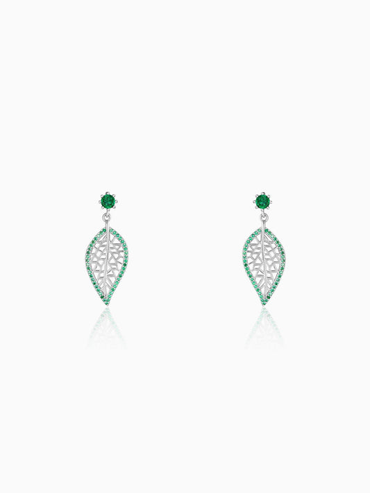 Silver Leafy Affair Earrings