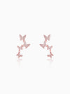 Rose Gold Wavering Wings Butterfly Necklace