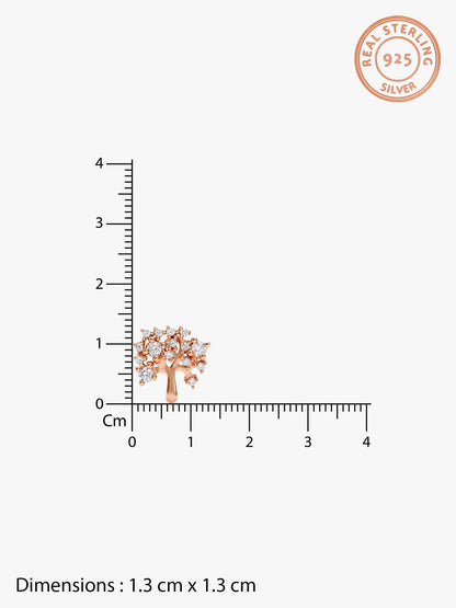 Rose Gold Tree of life Earrings