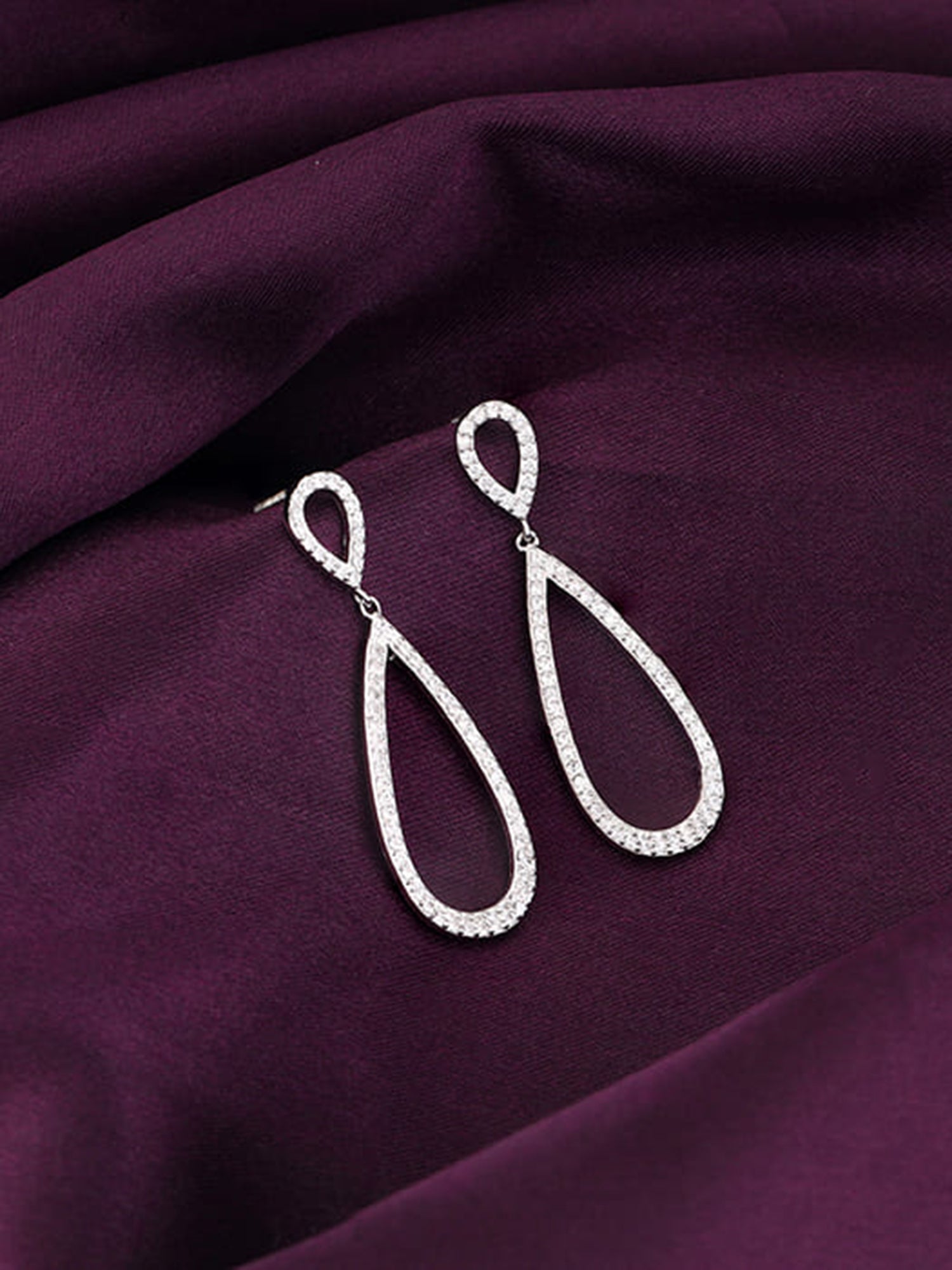 Silver Elegant Drop Earrings
