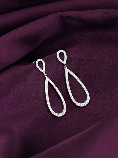 Silver Elegant Drop Earrings