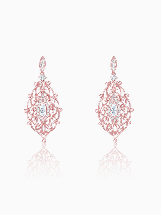 Rose Gold Opulent Desire Earrings