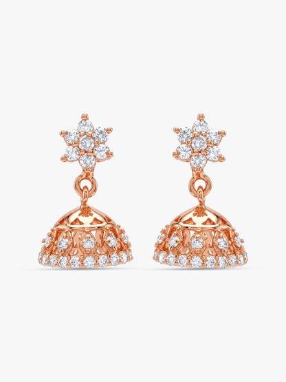 Rose Gold Enticing Jhumki