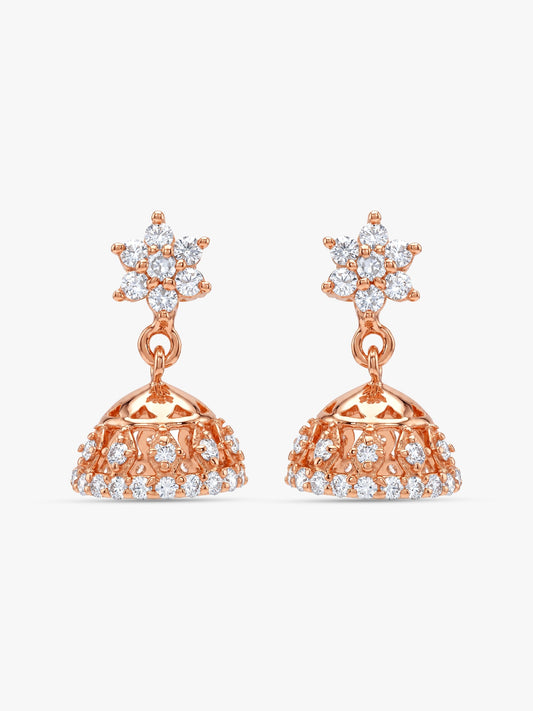 Rose Gold Enticing Jhumki
