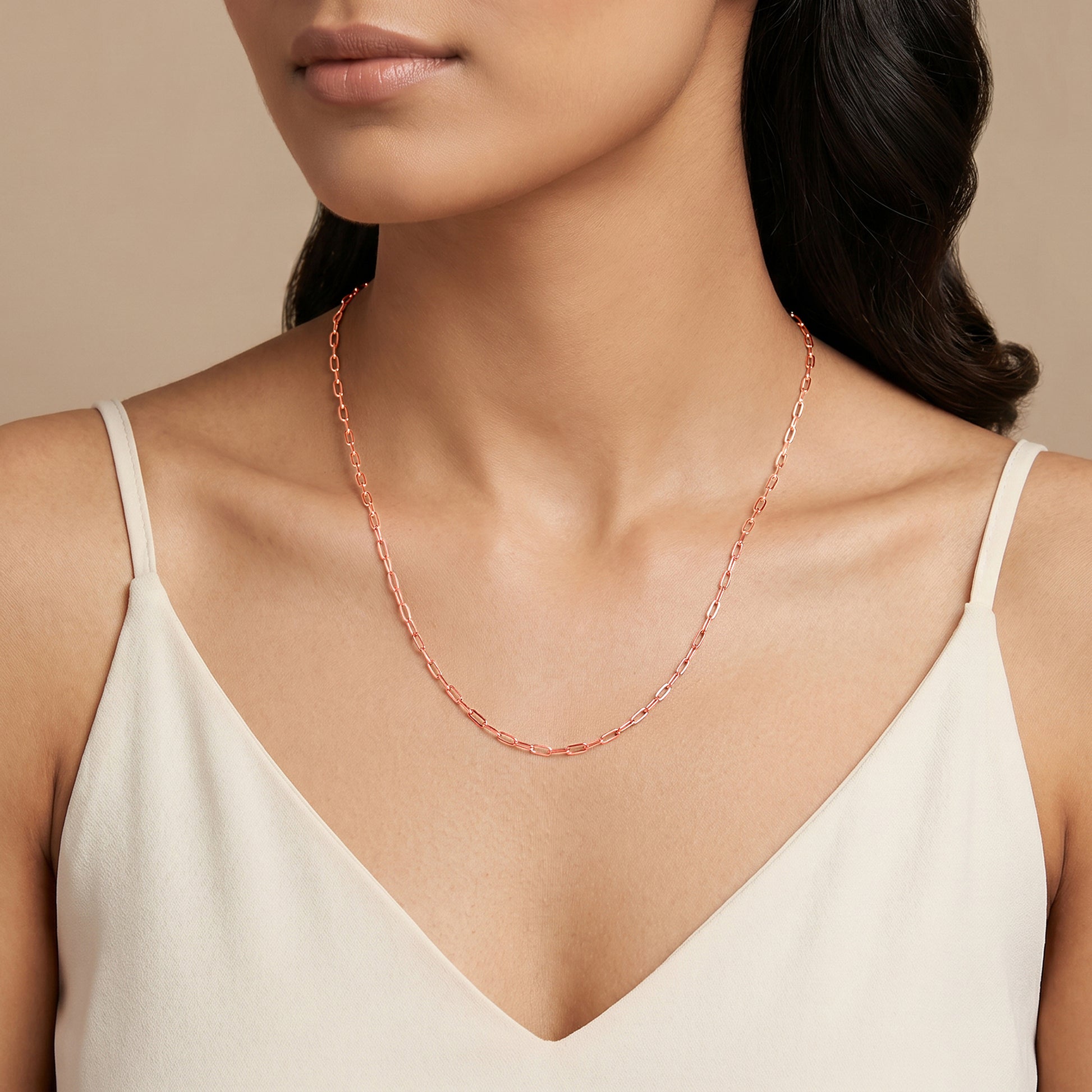 Rose Gold Serielle Link Chain