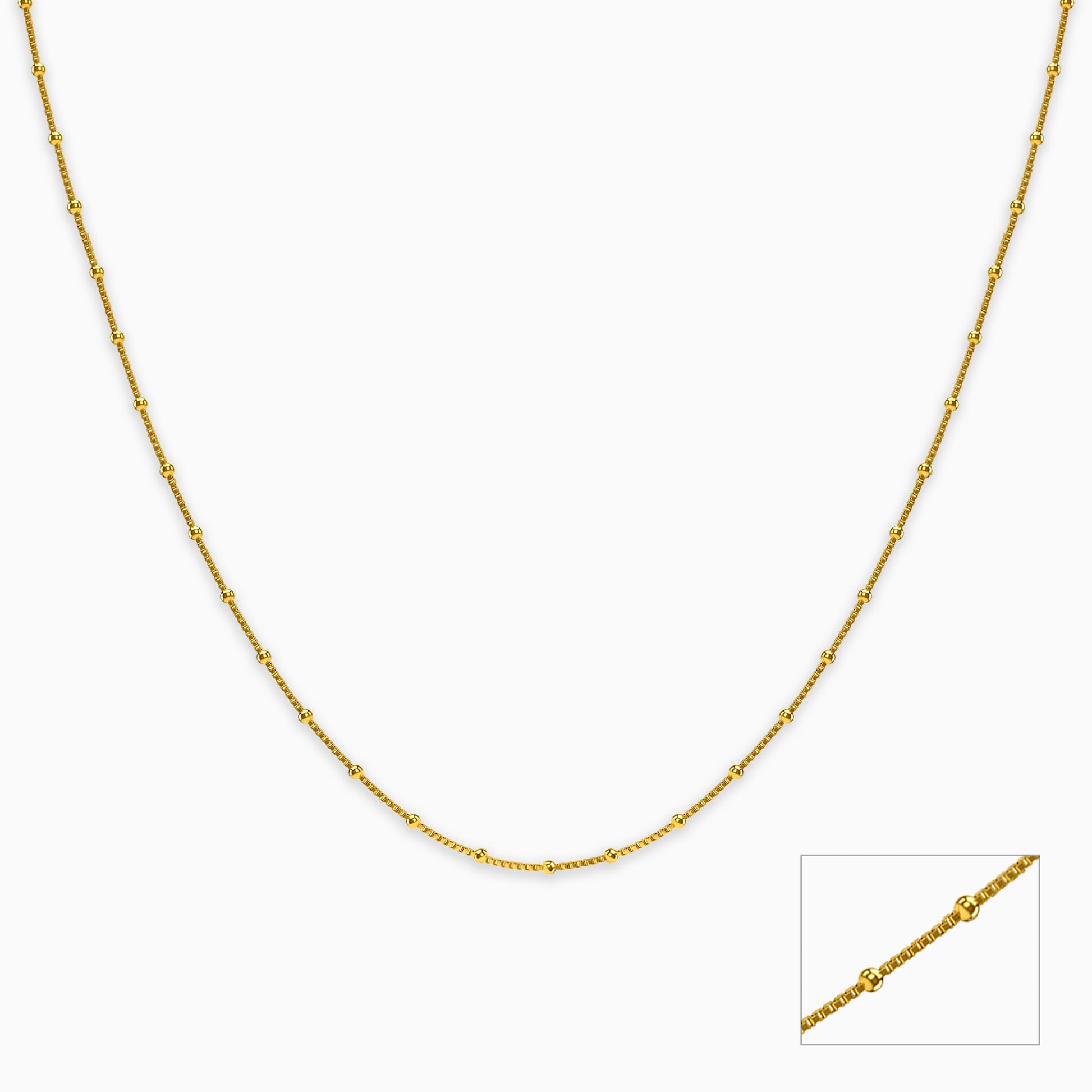 Gold Orielle Ball Station Chain